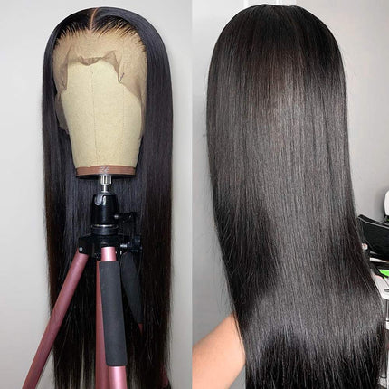 mengkai 26 Inch 13X6 HD Lace Front Wigs Human Hair Pre Plucked 13x6 Straight Lace Front Wigs Human Hair Frontal Wigs for Women Human Hair Straight Frontal Wigs Human Hair with Baby Hair