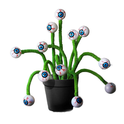 Halloween Three-dimensional Eye Beads Twig Cutting Bouquet Creative Funny Decoration
