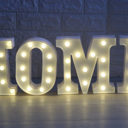 26 Letters White LED Night Light Marquee Sign Alphabet Lamp