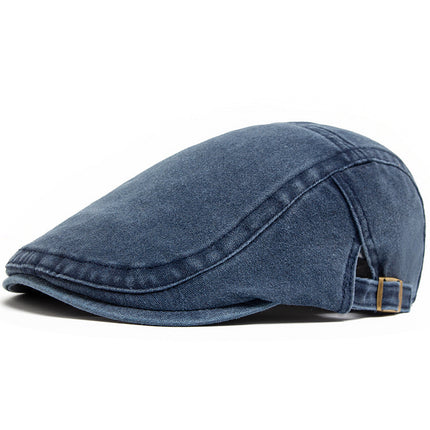 Retro Washed Denim Hat Cowboy Beret Fashion Casual Baseball Cap