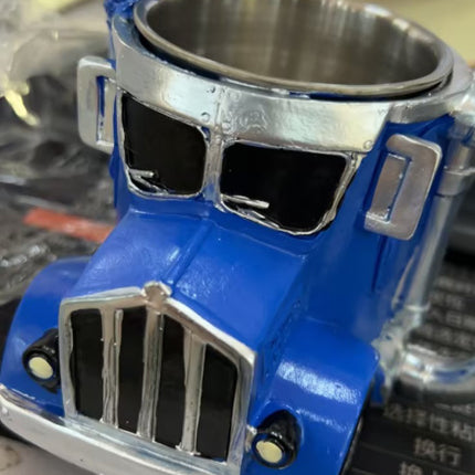 Durable Truck Coffee Mug Semi Truck Handcrafted Coffee Cup Semi-trailer Shaped Semi-Truck Coffee Mugs For Family