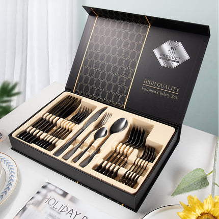 24-piece Cutlery Set 1010 Stainless Steel