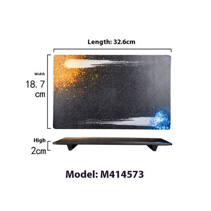 Rectangular Plate Creative Retro Hotpot Restaurant Tableware