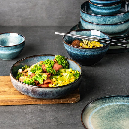 Lototo Japanese Tableware Set Ceramic Bowl Plate