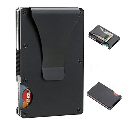 Metal Card Clamp Anti-magnetic RFID Card Holder