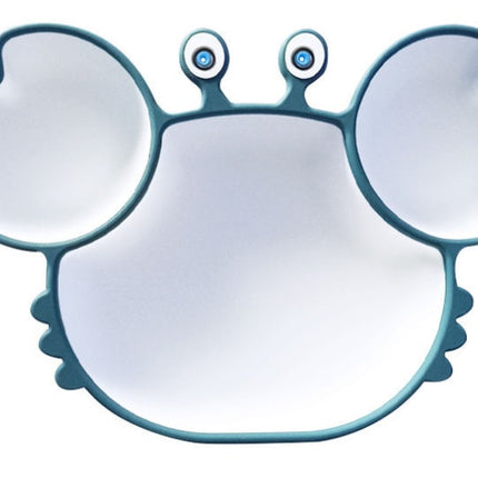 Silicone Baby Dishes for Children's Tableware Plate Non-slip Baby Feeding Bowl