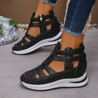 Women's Close-toed Hollow-out Sandals Summer Fashion Platform Shoes