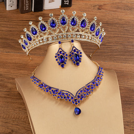 Bridal Crown Wedding Alloy Diamond Crown Fashion Elegant Headdress