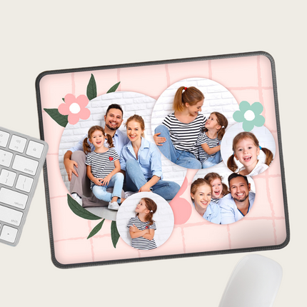 Custom Photo Mouse Pad Office Desk Accessory Personalized Gift for Father’s Day