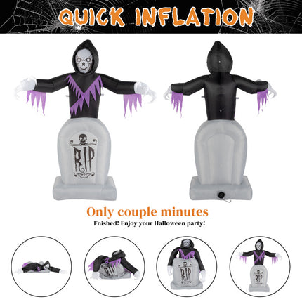 Grim Reaper And Grave, Halloween Inflatable Decoration 12V