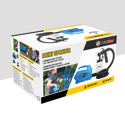 800ML Paint Spray Painter 650W Paint Sprayer Machine 800ML Per Min Output HVLP Oil Primer Water Sprayer With 3 Spraying Patterns Motor Strap Detachable Container