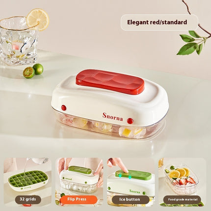 Pressing Ice Cube Film Easily Removable Mold Food Grade Ice Tray With Lid