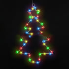 Wrought Iron Christmas Tree Shaped Lantern Festival LED Christmas Garland String Lights Fairy Curtain Light For Home Party Decororatios