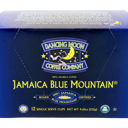 Dancing Moon Brand, 100% Pure Jamaica Blue Mountain Coffee Pods - for Keurig KCup Brewers, Medium Roast