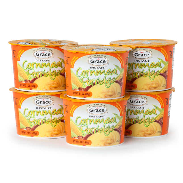 Grace Instant Porridge Corn Meal 2.1oz -12 Pack