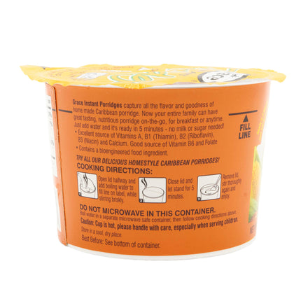 Grace Instant Porridge Corn Meal 2.1oz -12 Pack