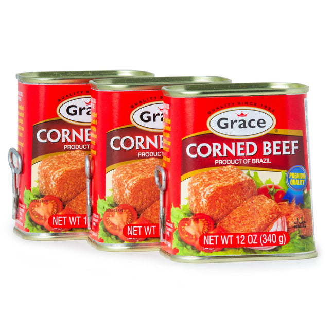 Grace Corned Beef Canned 12oz (3 Pack)