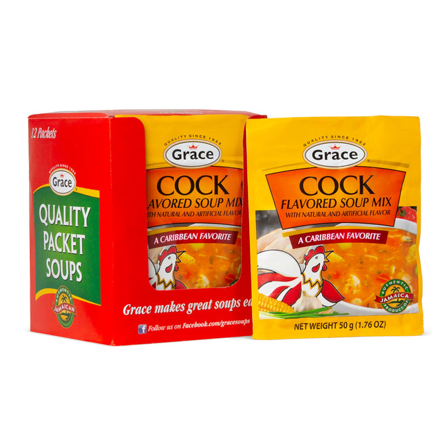 Grace Pumpkin Flavored Soup Mix 1.59oz - 12 Pack Homestyle Jamaican Pumpkin Mix