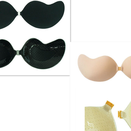 Lala Goddess Mango Cup With Deep V Invisible Bra Women's Swimwear Bridal Wedding Dress Gathered Chest Stickers Wholesale