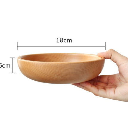 Tableware wooden bowl dish set Japanese style Beech jujube wood bowl household