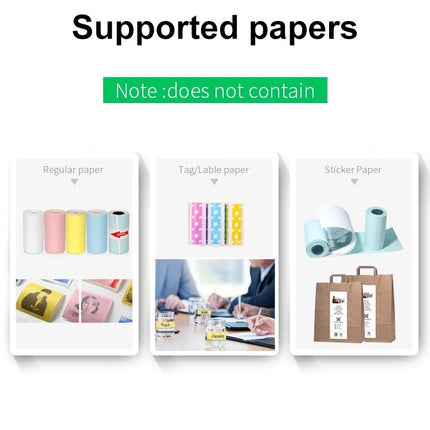 Mini Bliuetooth Wireless Thermal Printer Paper Sticker Label Printer