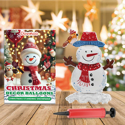 Dowmoo Christmas Balloon Balloon Standing Santa Claus Reindeer Christmas Tree Event Atmosphere Decoration
