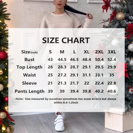 Women's Solid Color 2-Piece Set, Loose Fit Top With Slit Hem & Slim Fit Pants For Spring And Fall