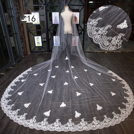 Bridal Wedding Dress Long Tail Luxury Super Fairy Wedding Veil