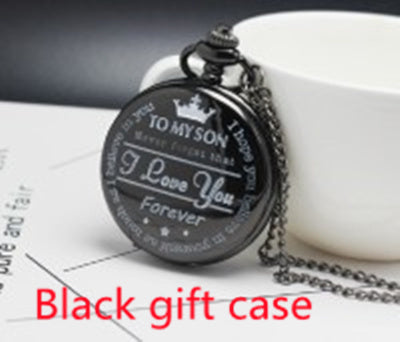 TO MY SON LOVE FOREVER Quartz Pocket Watch