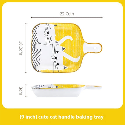 Cartoon And Plates Creative Rice Soup Bowls For Home Baking Dishes Ceramic Tableware