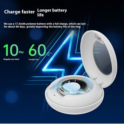2024 Smart Ring For Men Women Heart Rate Blood Oxygen Monitoring Multi Sports Modes IP68 Waterproof Smart Rings For Android IOS