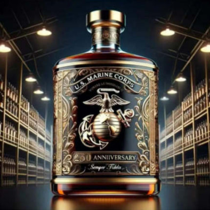 Independent Station Veterans Salute Whiskey Bottle