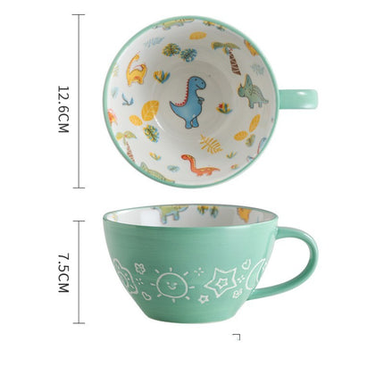 Ceramic Breakfast Mug Microwavable Milk Coffee Mug