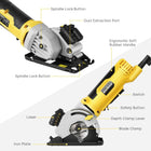 Envento Mini Circular Saw 580W 4000 RPM Compact Electric Circular Saw With Three 85mm Saw Blades