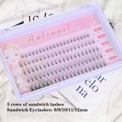 Single Cluster Natural Realistic Hybrid Eyelashes