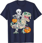 Mummy Dinosaur Tyrannosaurus Rex Halloween Pumpkin T-shirt