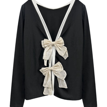 Women's Trendy Round Neck Two-Piece Illusionknit T-Shirt Full Sleeve Base Layer Top Crew Neck Design