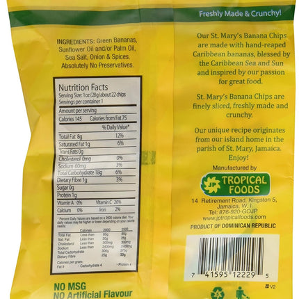 St Mary's Banana Chips (Original with Sea Salt) - 6-PACK