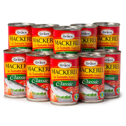 Grace Chunky Mackerel In Tomato Sauce 15oz - 2 Pack - Canned Mackerel