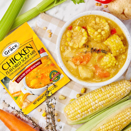 Grace Pumpkin Flavored Soup Mix 1.59oz - 12 Pack Homestyle Jamaican Pumpkin Mix