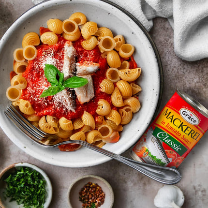 Grace Chunky Mackerel In Tomato Sauce 15oz - 2 Pack - Canned Mackerel