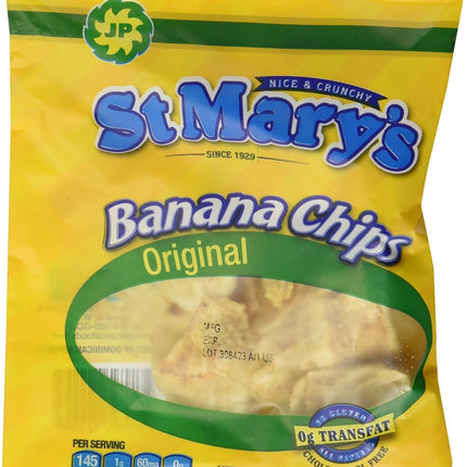 St Mary's Banana Chips (Original with Sea Salt) - 6-PACK