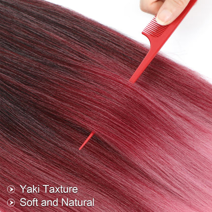 Easy Braids Ombre Braiding Hair Pre Stretched Long Braid 20Inch Professional Braid Hair Extensions Synthetic Crochet Twist Braids Ombre Braiding Hair (1b/bug/pink#-3PCS)