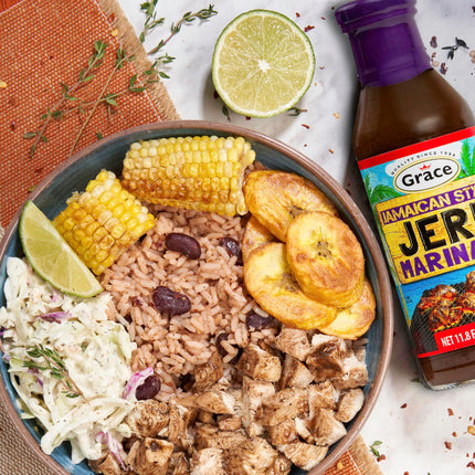 Grace Jamaican Style Jerk BBQ 16oz - 2 Pack Jamaican Jerk Seasoning, Marinade & Dipping Sauce - Best Hot Barbecue Sauce -