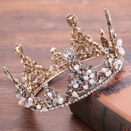 Wedding Accessories Rhinestone Alloy Retro  Headband Wedding Jewelry Crown