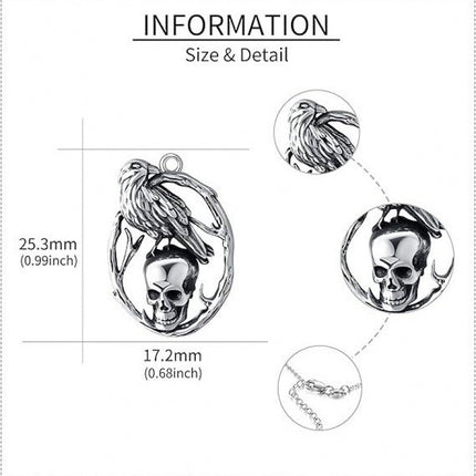 Creative Retro Halloween Skull Pendant Necklace