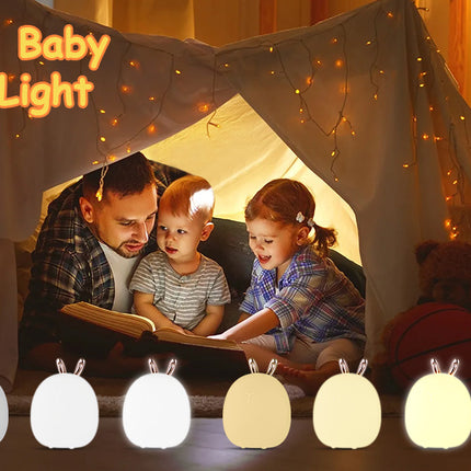 Baby Feeding, Adjustable, Creative, Rabbit, Elk Light, Silicone Light, Touch Light, Clap Light, Small Electric Light, Ambient Light, Night Light