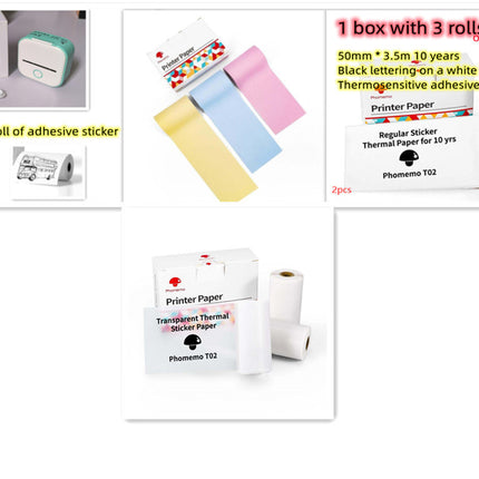 Portable Mini Thermal Label Printer Home Photo Printer Student Wrong Question Printer Bluetooth-compatible Mini Label Printer Price Tag