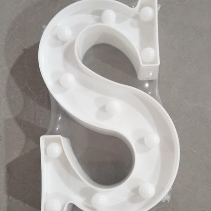 26 Letters White LED Night Light Marquee Sign Alphabet Lamp