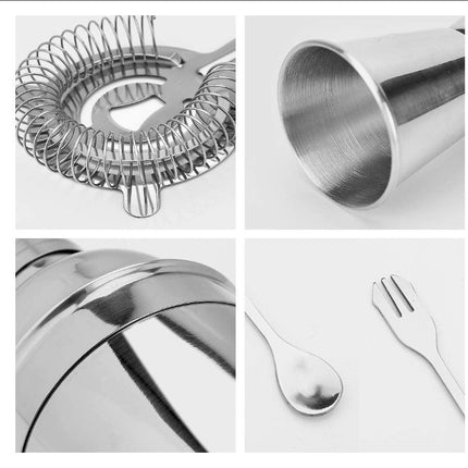 Stainless Steel Bar Tool Set 750 Cocktail Shaker